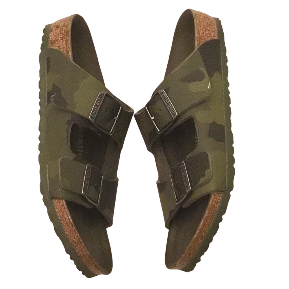 Birkenstock Kids Arizona Camo Green Birko-Flor Double Strap Slip-on Sandal Sz:1 - Picture 9 of 15